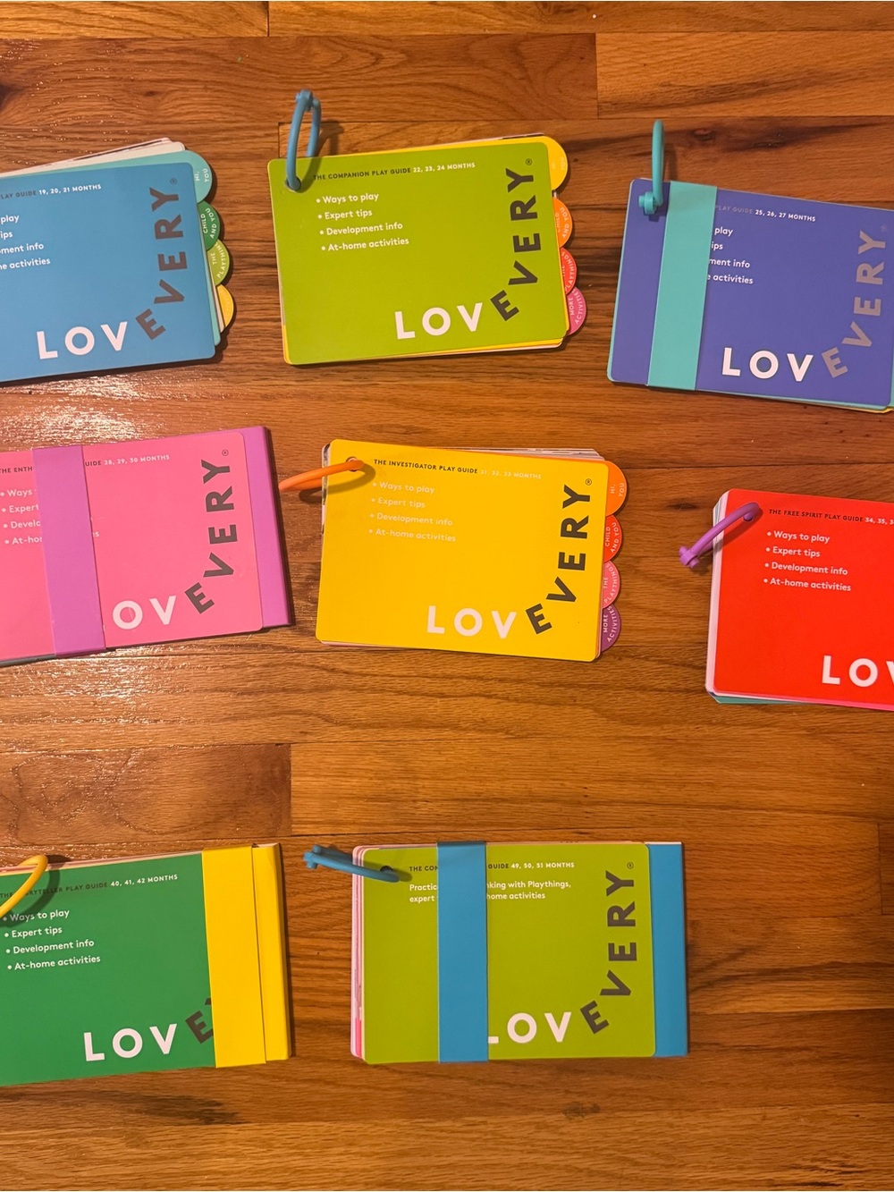 Lovevery Play Guides - months 16-36 + 40-45 and 49-51